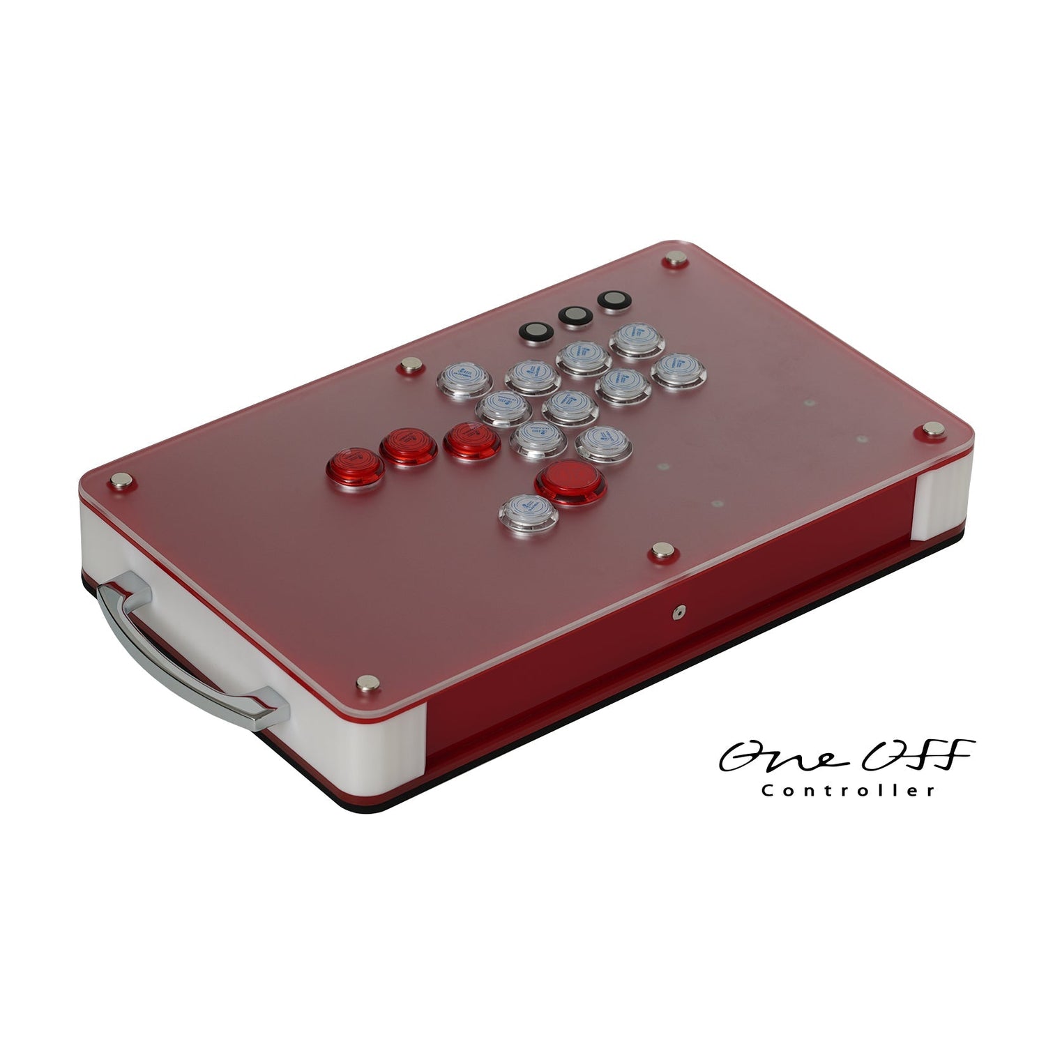 【完成品】ハンドル付き レバーレス オーダーメイド アケコン