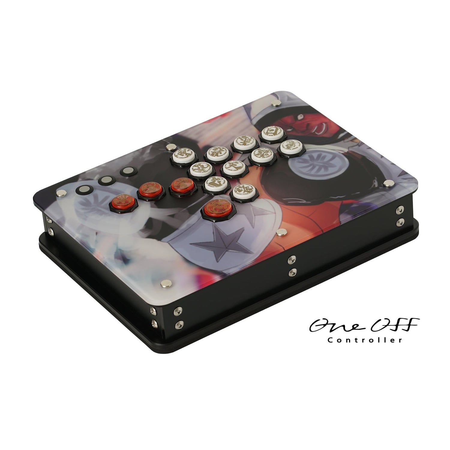 【完成品】イラストプリント(持ち込み)レバーレス オーダーメイド アケコン