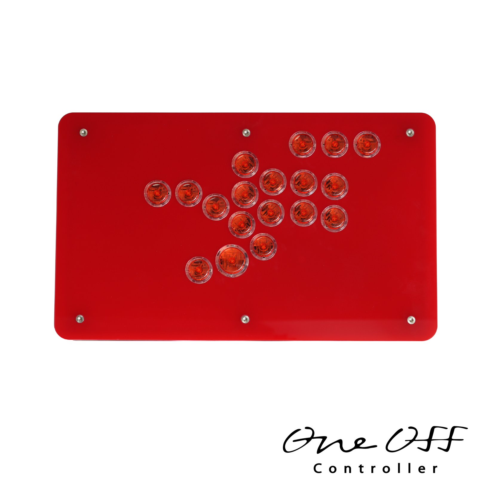 【1営業日以内に発送】レバーレス レッド×クリアレッド(Flashtapボタン PS5対応)