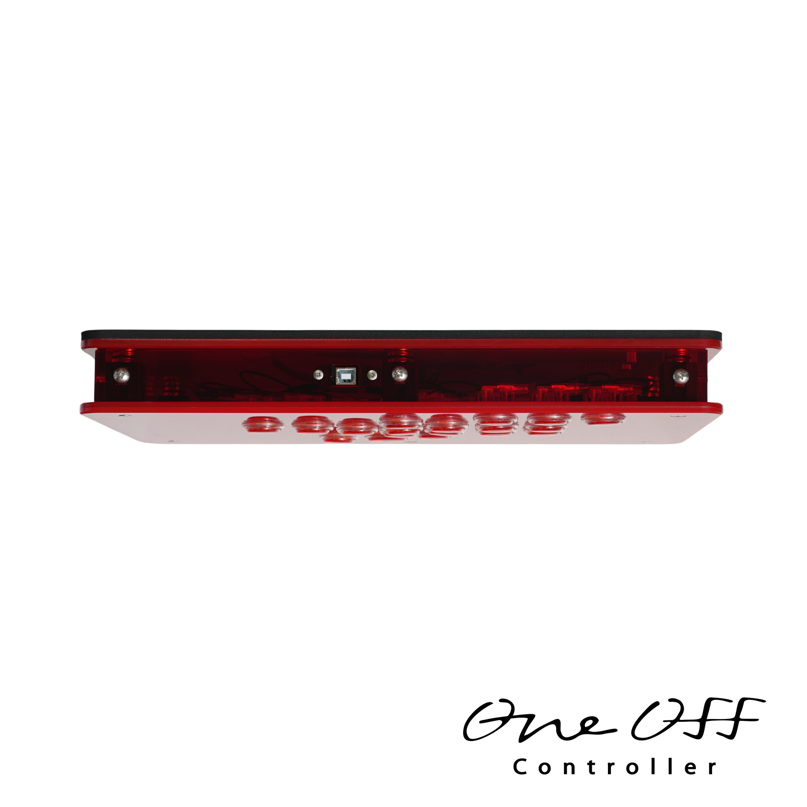 【1営業日以内に発送】レバーレス レッド×クリアレッド(Flashtapボタン PS5対応)