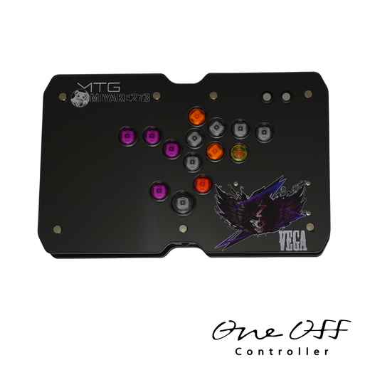 【完成品】イラスト付き（持ち込み）形状加工 薄型 傾斜 レバーレス オーダーメイド アケコン