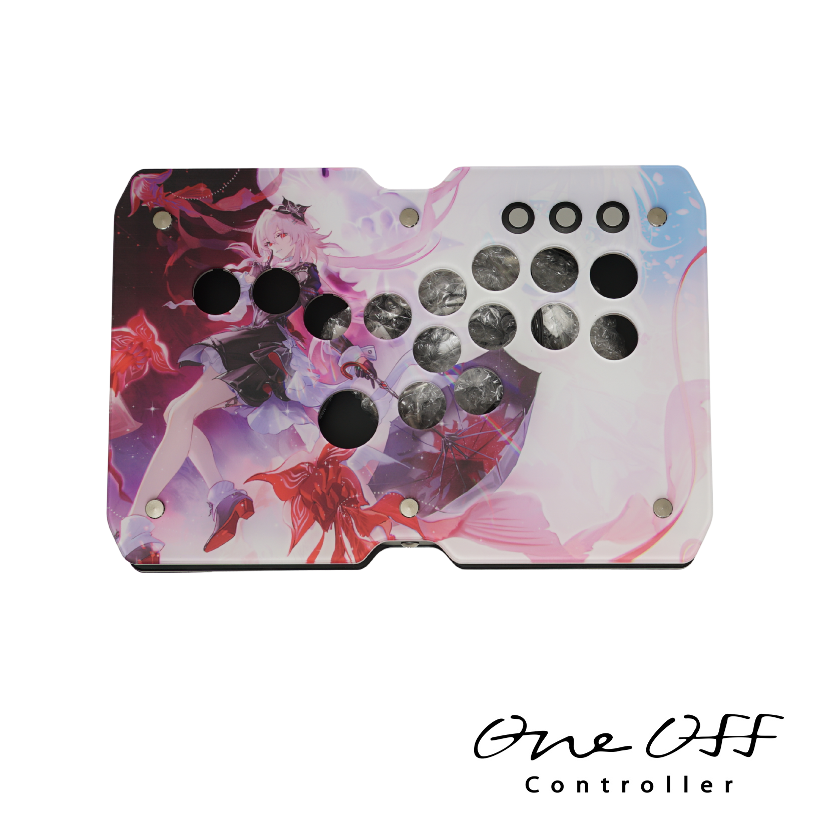 【完成品ボタンなし】傾斜 イラスト（持ち込み） レバーレス オーダーメイド アケコン