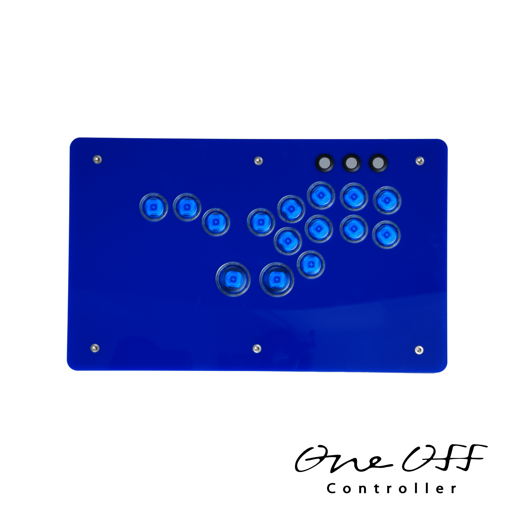 【1営業日以内に発送】レバーレス ブルー×クリアブルー（Punkworkshopボタン PS5対応）