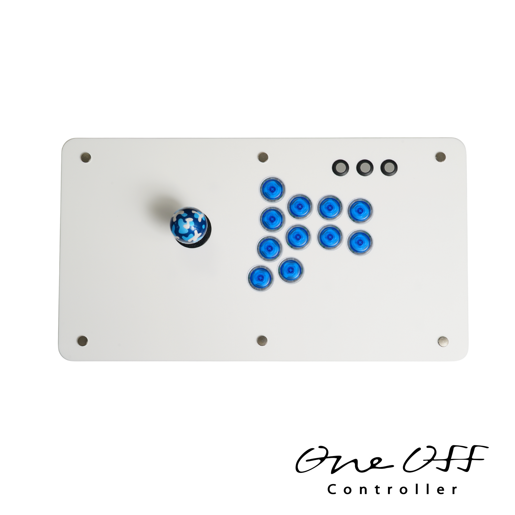 【1営業日以内に発送】PS5対応 レバー マットホワイト×ブルー（PWS Blaze Spark）