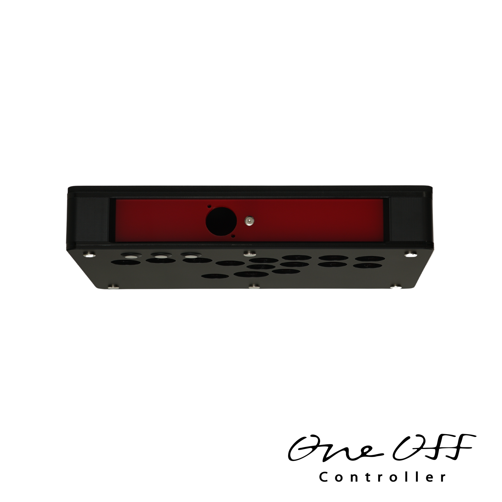 小型タイプ即納レバーレス（マットブラック×レッド）