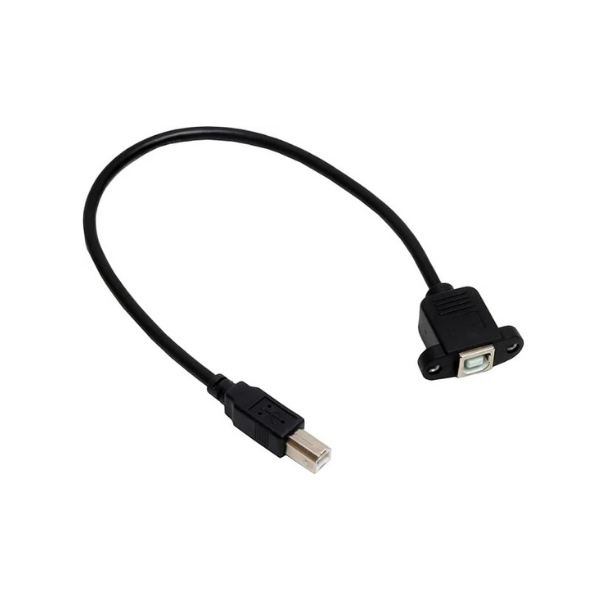 PCケーブル・コネクタ Organic wire USB A type-B type 1m USB Type-B パネルマウントコネクタケーブル｜アケコン用USB端子【即納