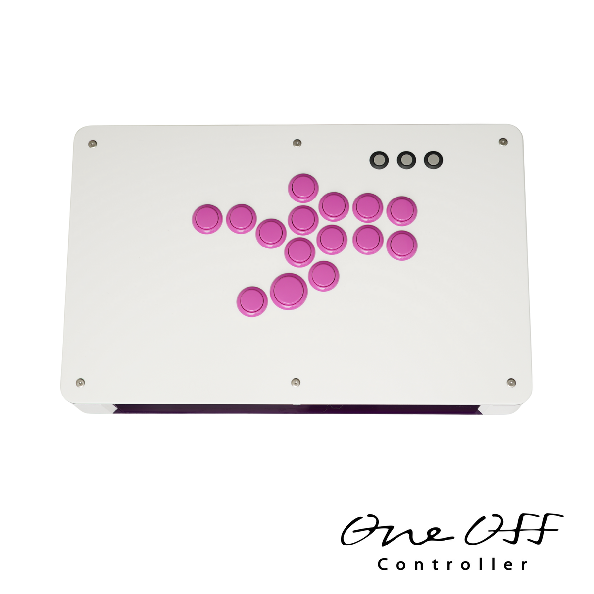 カスタムコントローラー 片面マットホワイト×パープル｜製作事例 #1860｜One-Off Controller