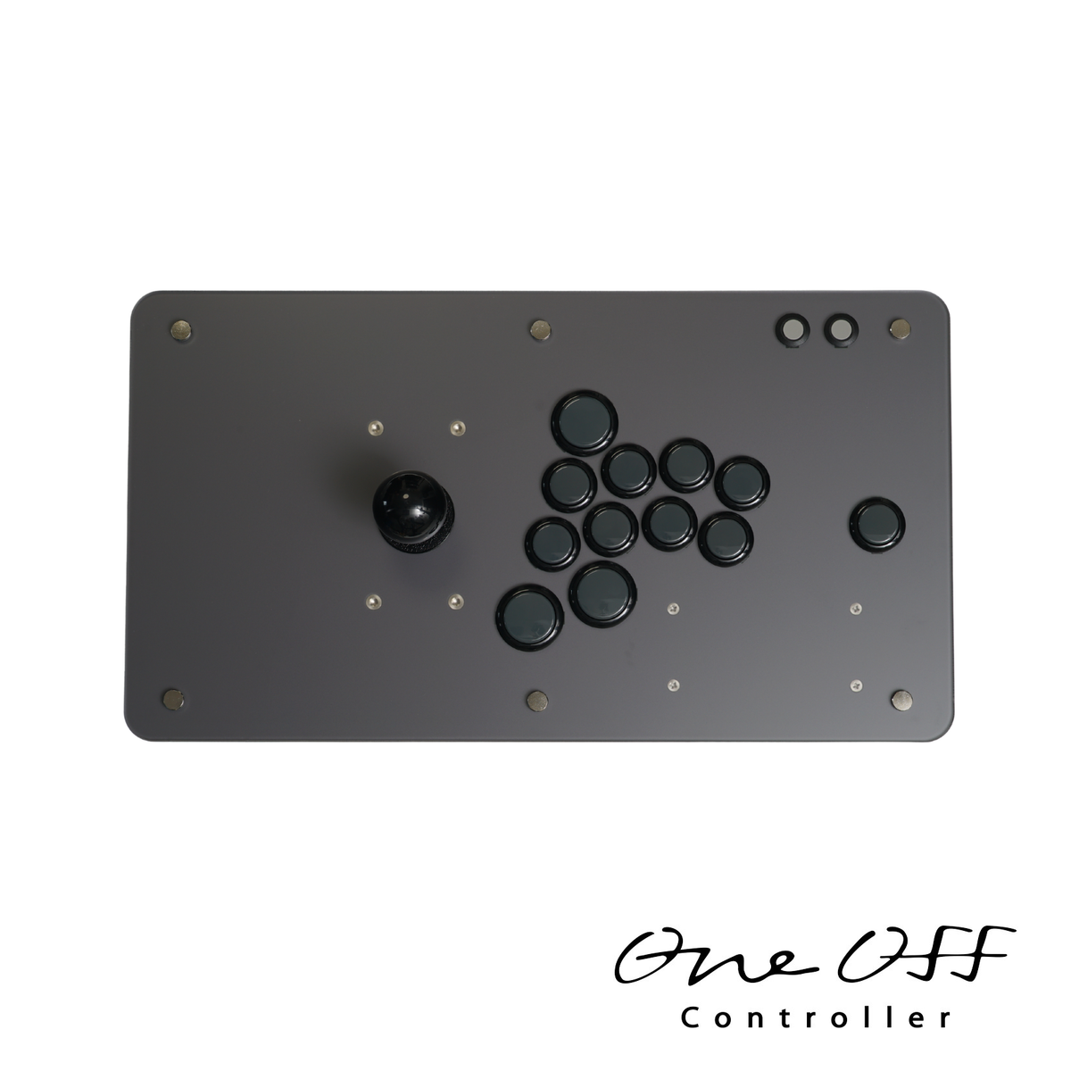 アケコン V1 透明片面マット×マットブラック｜製作事例 #2114｜One-Off Controller