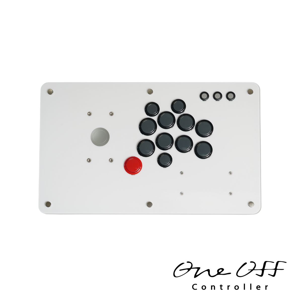 アケコン V2 クリア×ガラスカラー｜製作事例 #2076｜One-Off Controller