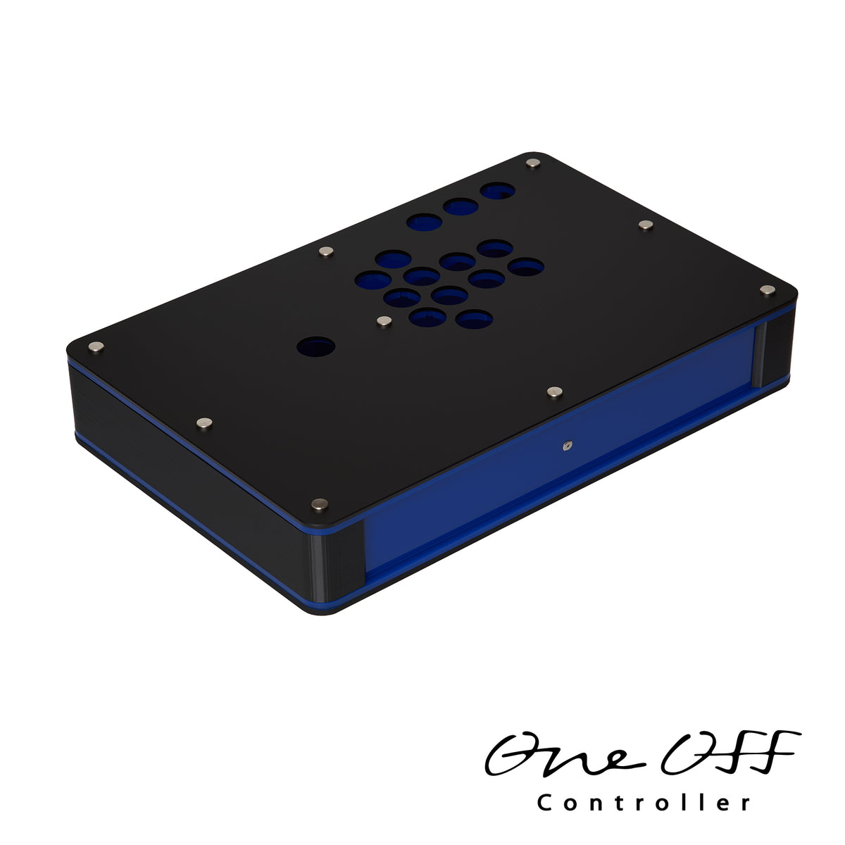 カスタムコントローラー 片面マットブラック×マリンブルー｜製作事例 #1072｜One-Off Controller