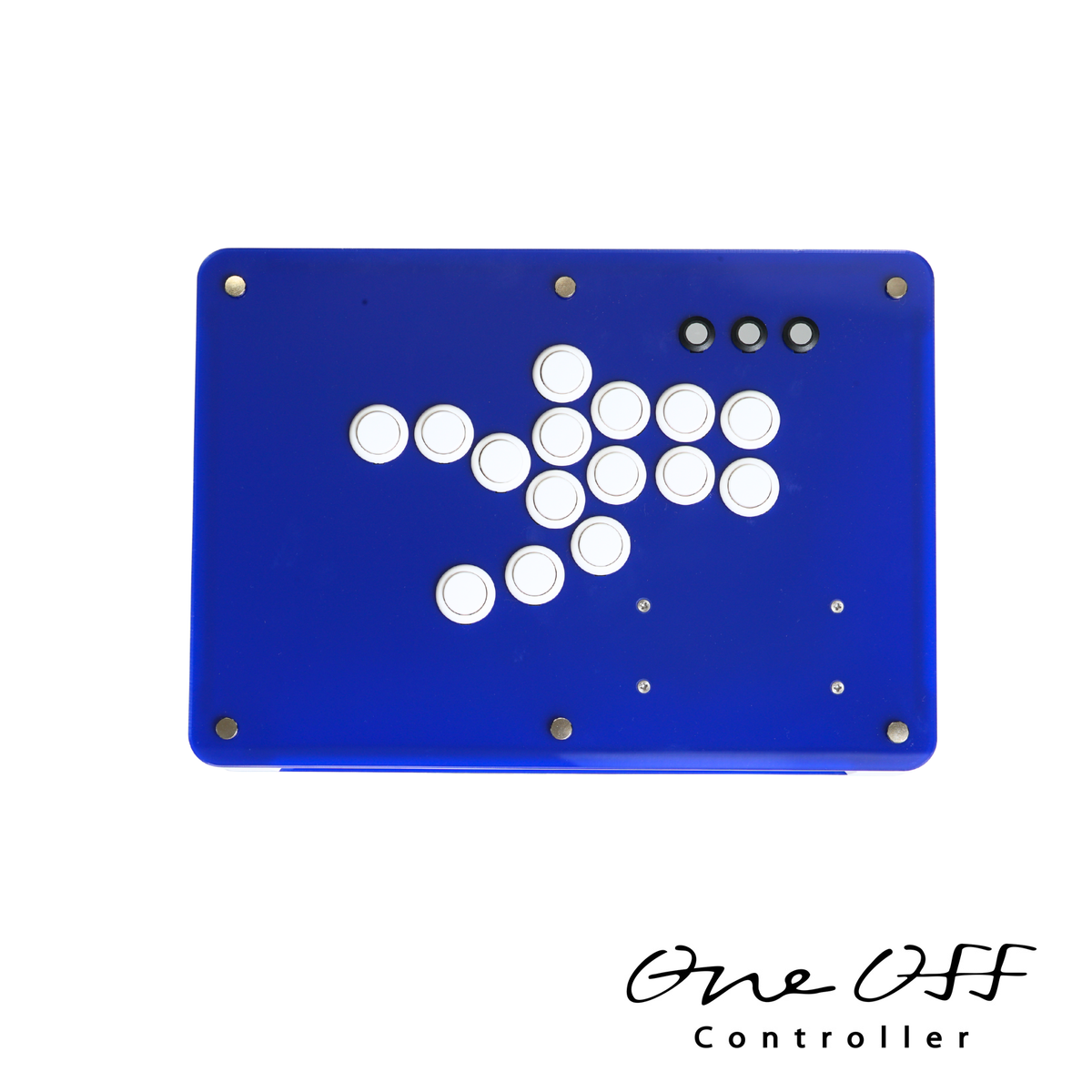 レバーレスコントローラー V2 クリア×コバルトブルー｜製作事例 #2048｜One-Off Controller