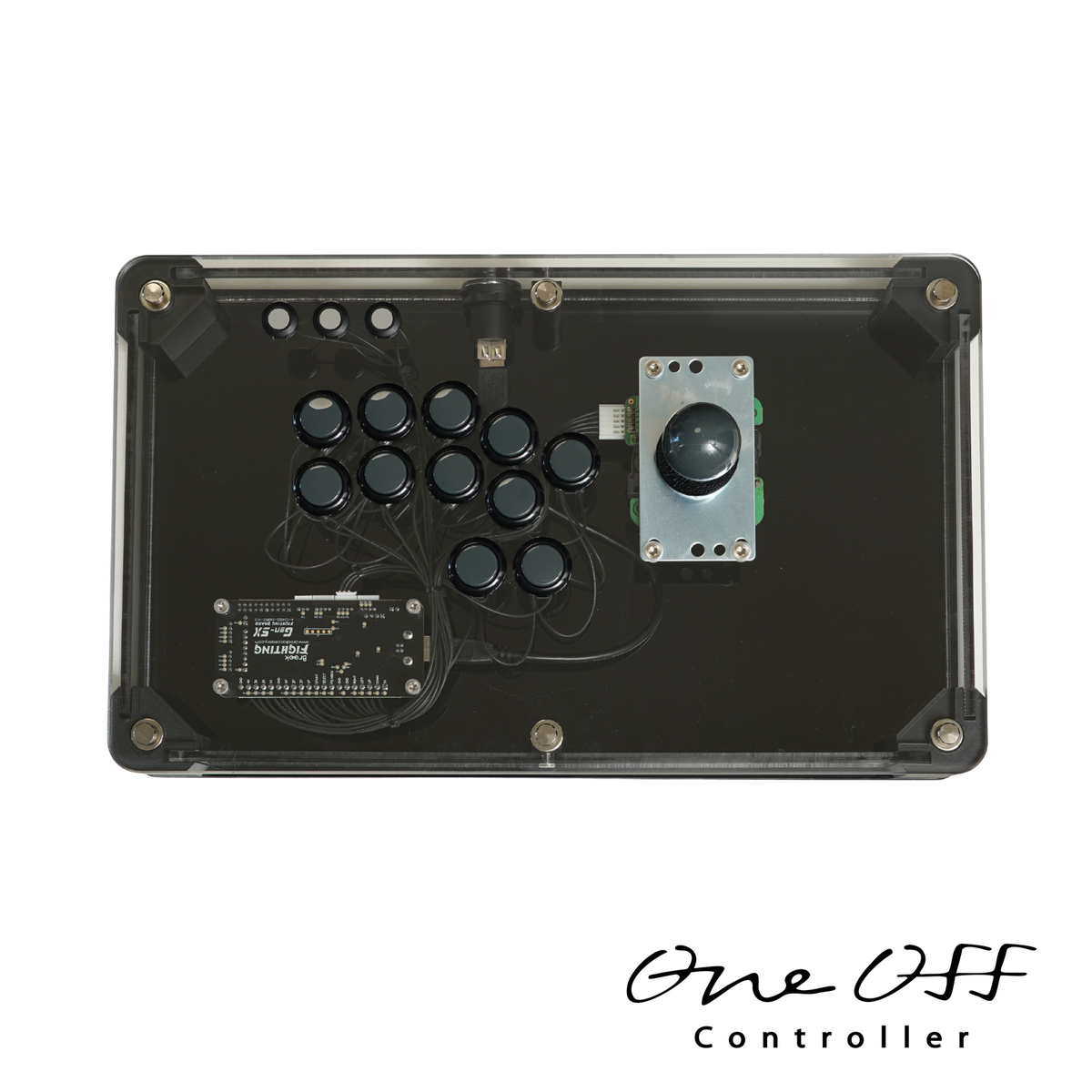 アケコン V2 クリア×クリア｜製作事例 #2032｜One-Off Controller