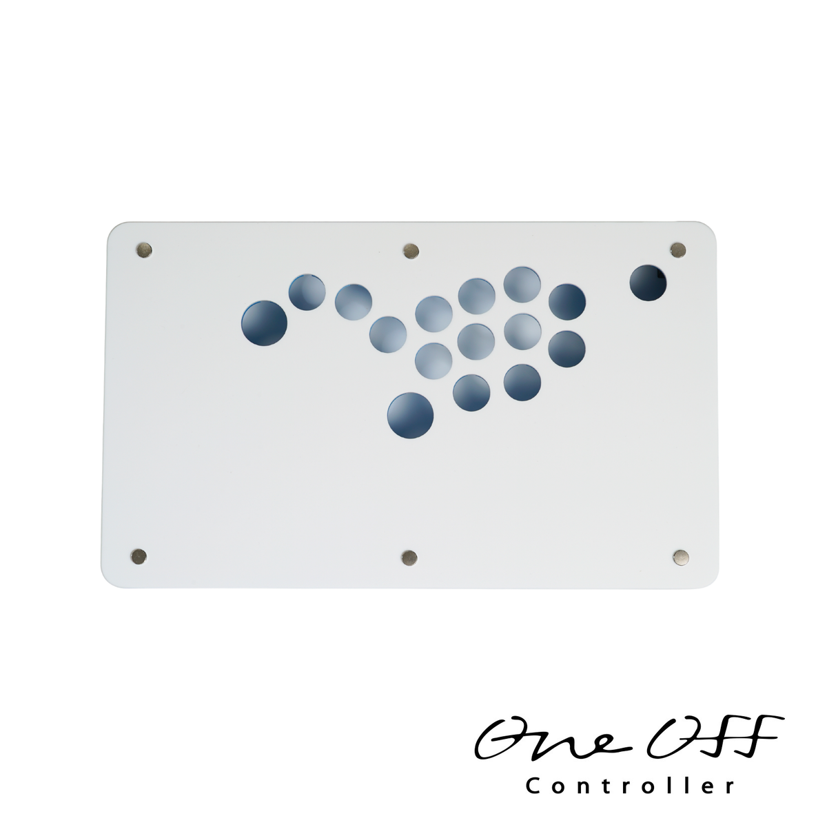 レバーレスコントローラー ケース V1 ファインマットホワイト×マットブラック｜製作事例 #2079｜One-Off Controller