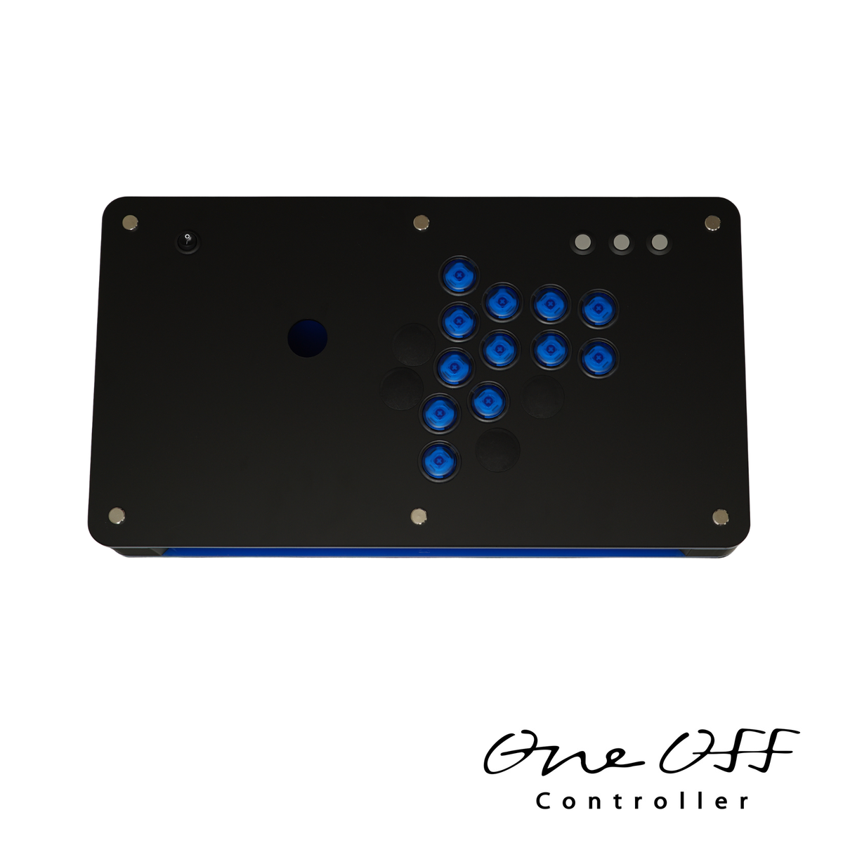 カスタムコントローラー 片面マットブラック×ネイビーブルー｜製作事例 #1841｜One-Off Controller