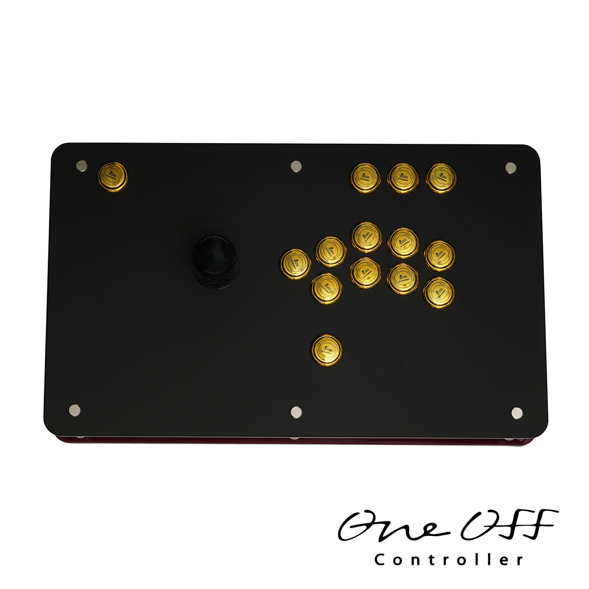 カスタムコントローラー 片面マットブラック×マゼンダ｜製作事例 #1530｜One-Off Controller