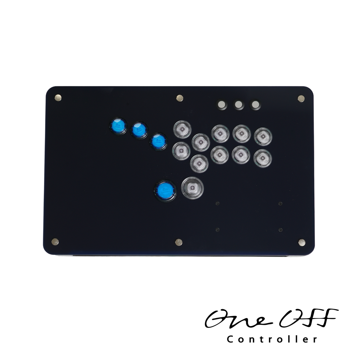 レバーレスコントローラー V3 ブルースモーク×ブラック｜製作事例 #2036｜One-Off Controller