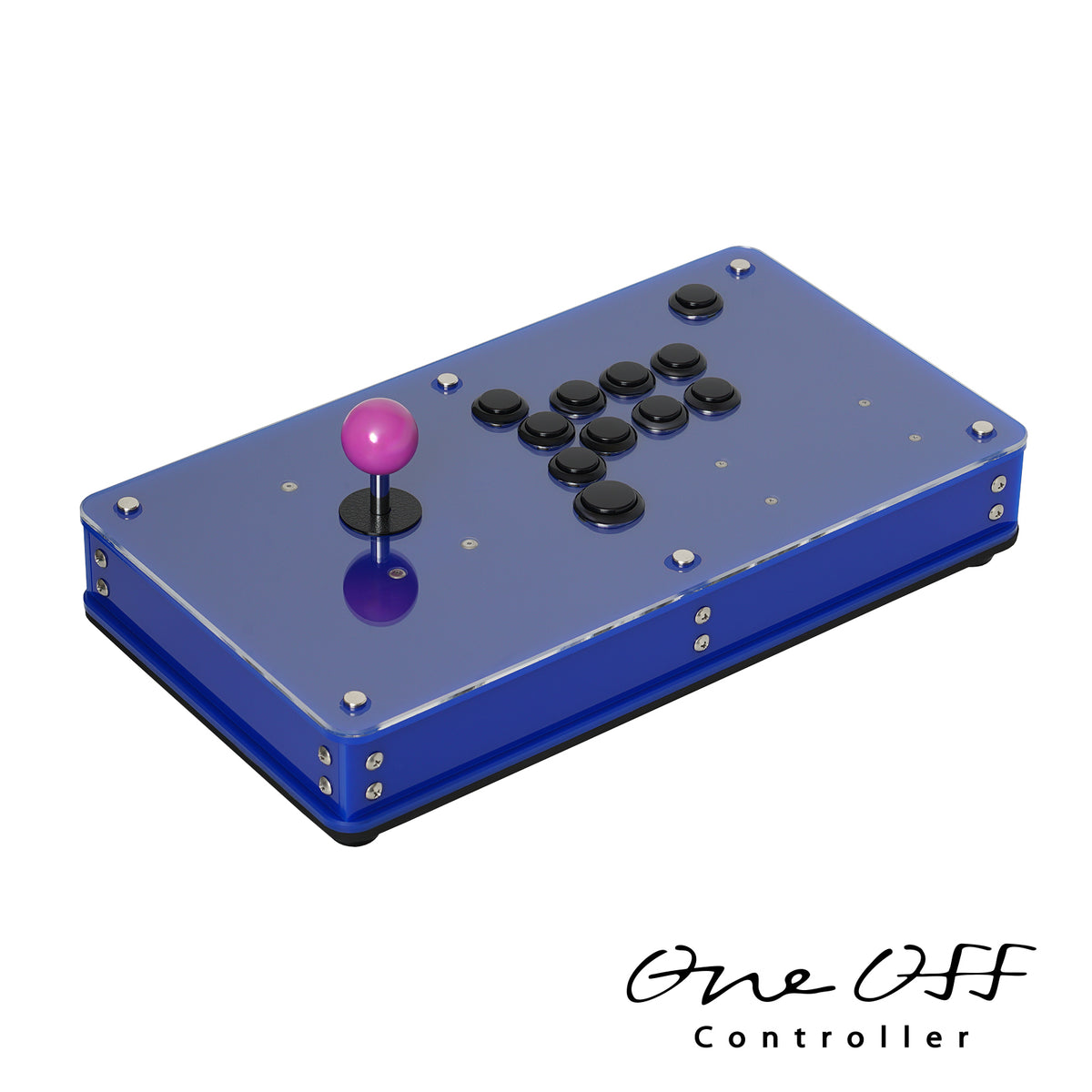 カスタムコントローラー クリア×マリンブルー｜製作事例 #1143｜One-Off Controller