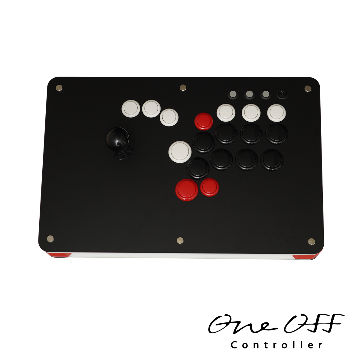 カスタムコントローラー 片面マットブラック×白｜製作事例 #1870｜One-Off Controller