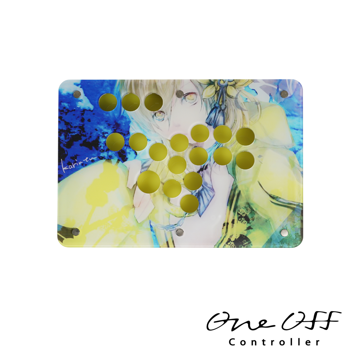 レバーレスコントローラー ケース V1 クリア×バイオレット｜製作事例 #2010｜One-Off Controller
