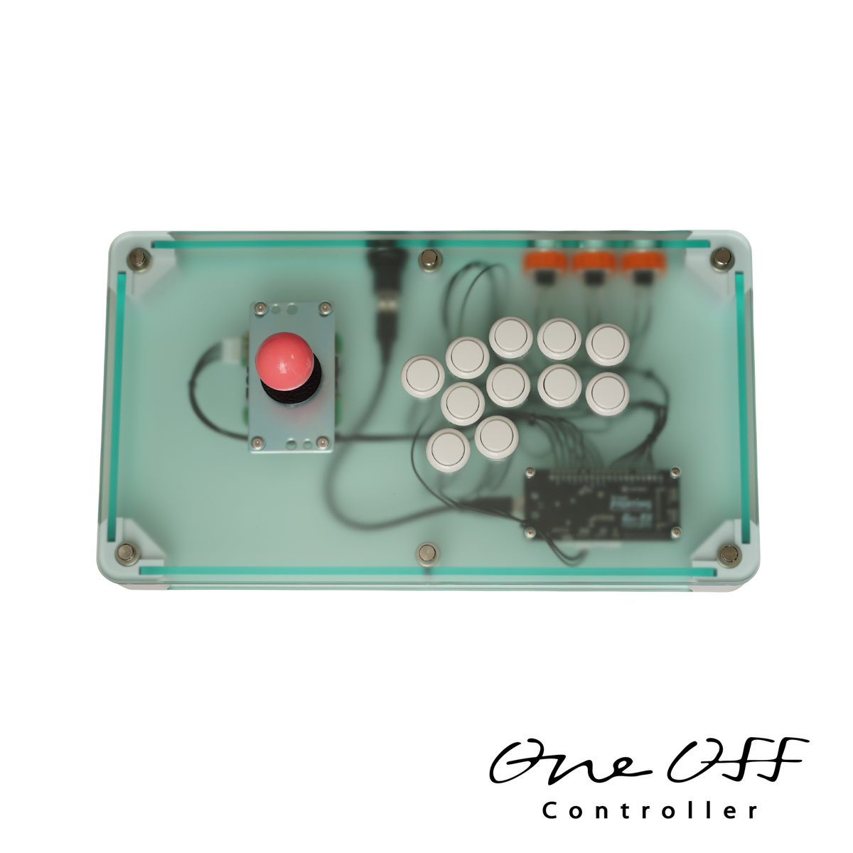 アケコン V2 透明片面マット×ガラスカラー｜製作事例 #1981｜One-Off Controller