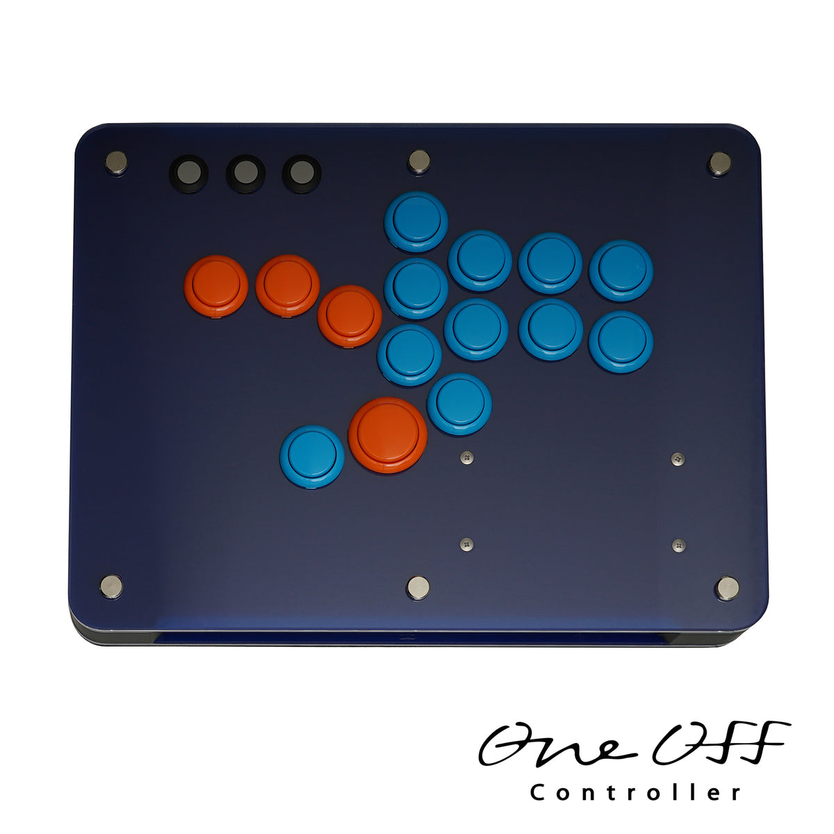 カスタムコントローラー クリア×マリンブルー｜製作事例 #1588｜One-Off Controller