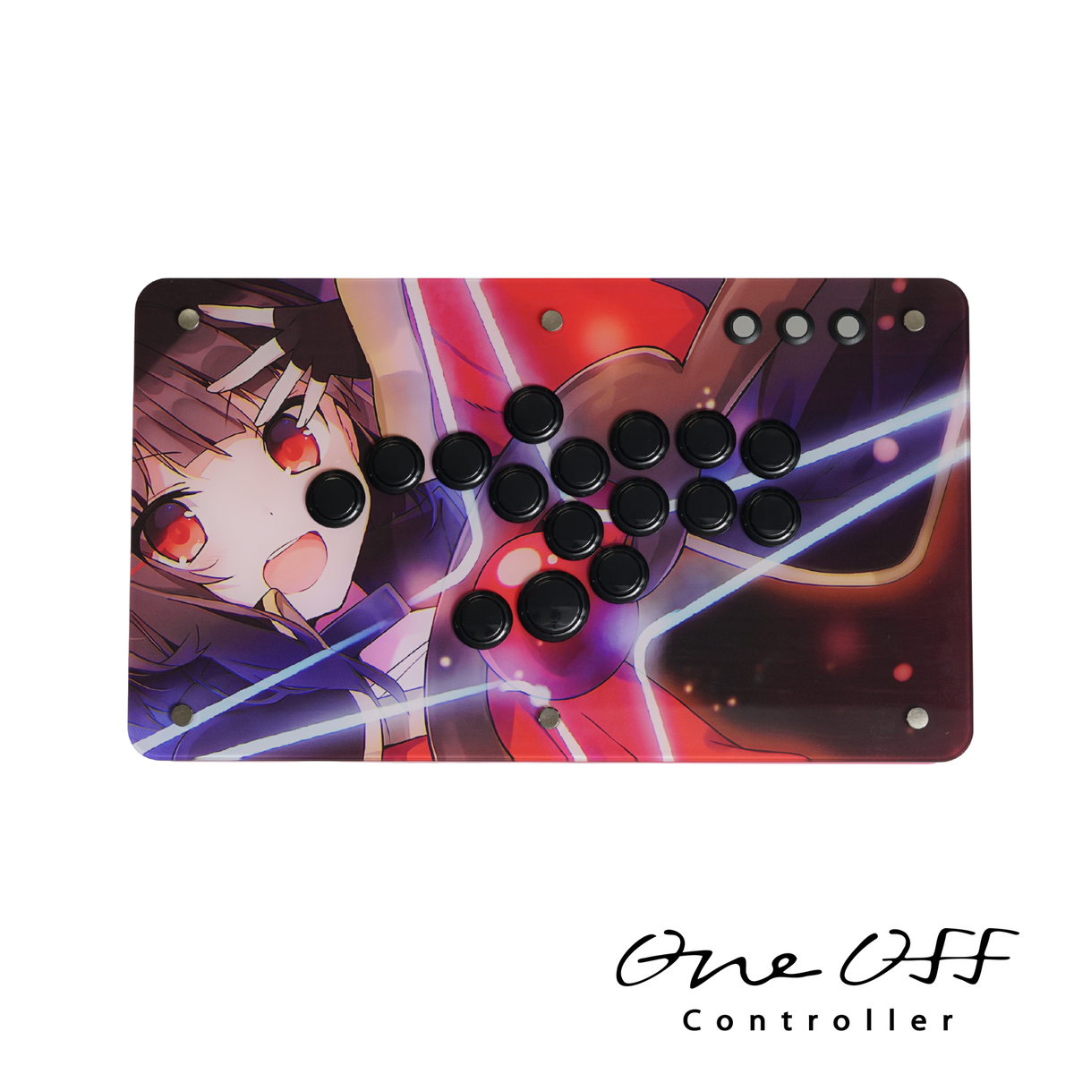 レバーレスコントローラー V1 クリア×ローズピンク｜製作事例 #2044｜One-Off Controller