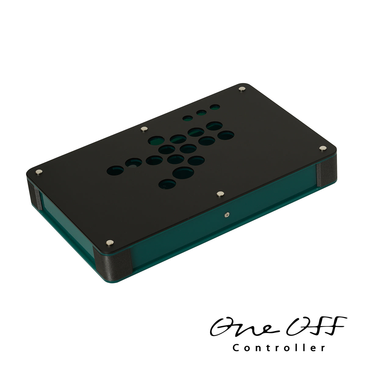 カスタムコントローラー 片面マットブラック×ビリジャン｜製作事例 #1343｜One-Off Controller