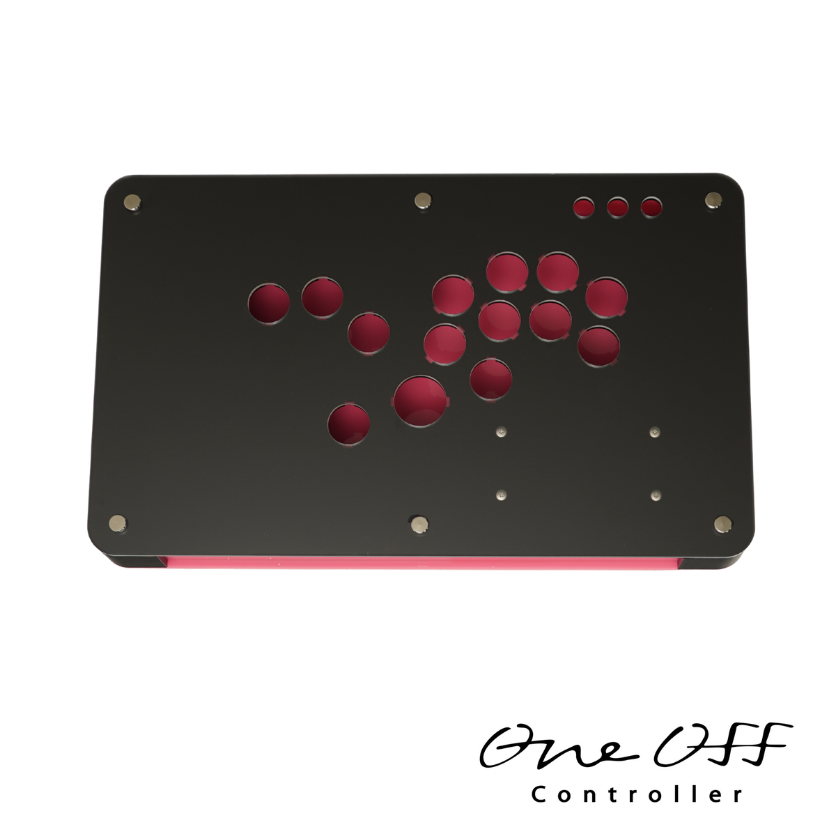 カスタムコントローラー 片面マットクリア×ローズピンク｜製作事例 #1874｜One-Off Controller