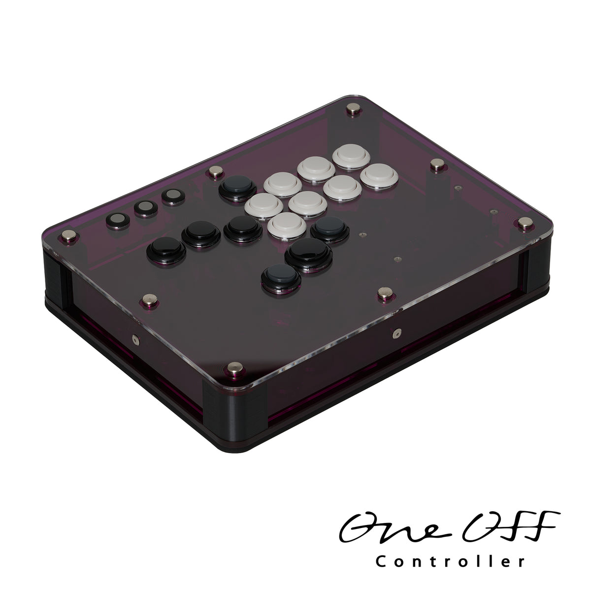 カスタムコントローラー クリア×パープル｜製作事例 #1066｜One-Off Controller